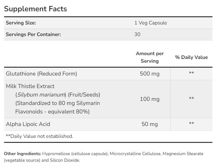Glutation 500 mg - 120 kapsul