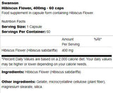 Hibiskus cvet 400 mg 60 kapsul