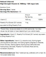 Visoka trdnost Vitamin C 1000 mg - 120 tablet