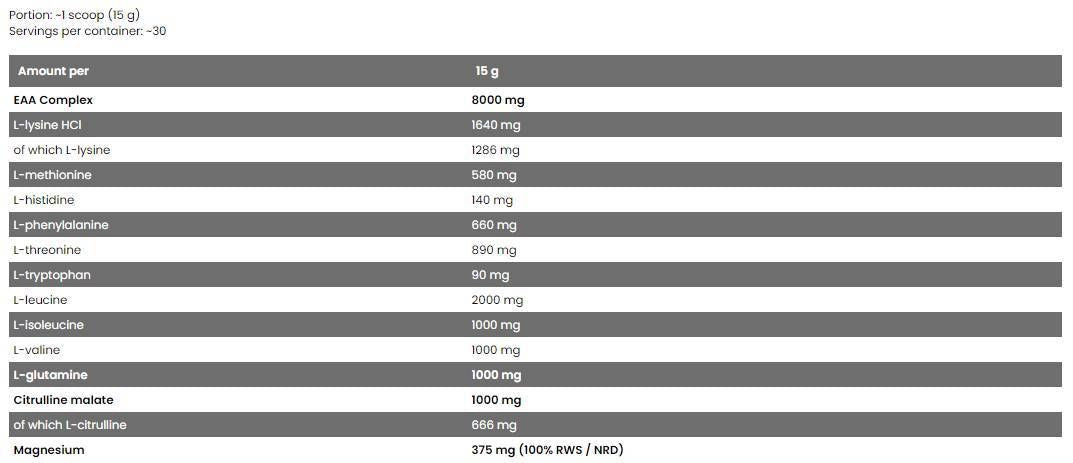 <tc>BAD ASS</tc> / Amino - 15 gramov