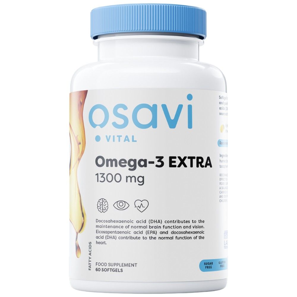 Omega -3 dodatnih 1300 mg - 60 softgelov