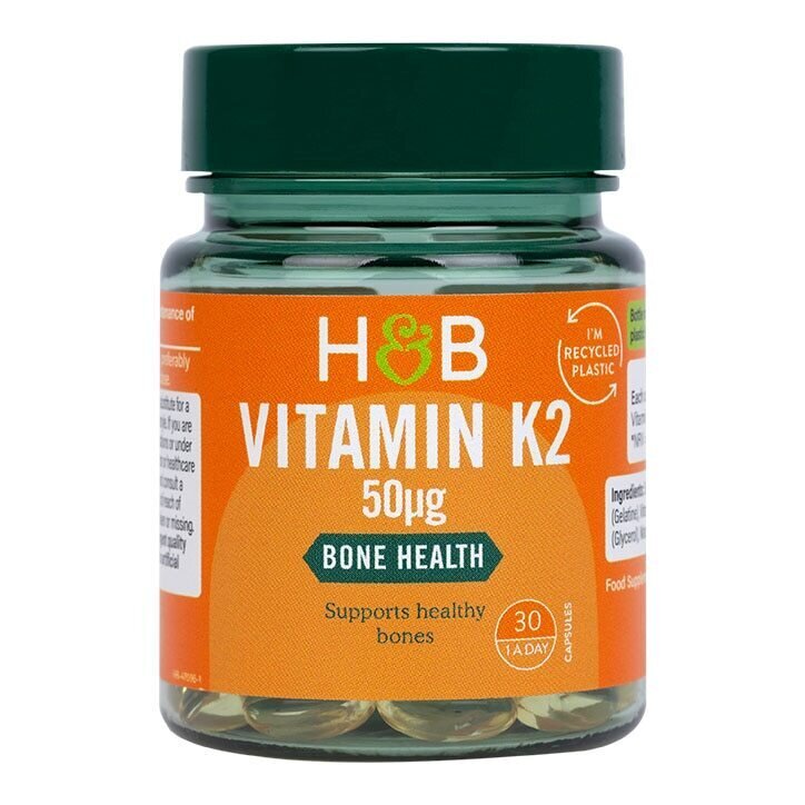 Vitamin K2 (vitamin K2) (MK7) 50mcg 30 kapsule Holland & Barrett