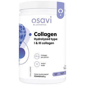 Collagen Hydrolyzed Peptides | Type I & III - 600 grams - Nutra Best Europe