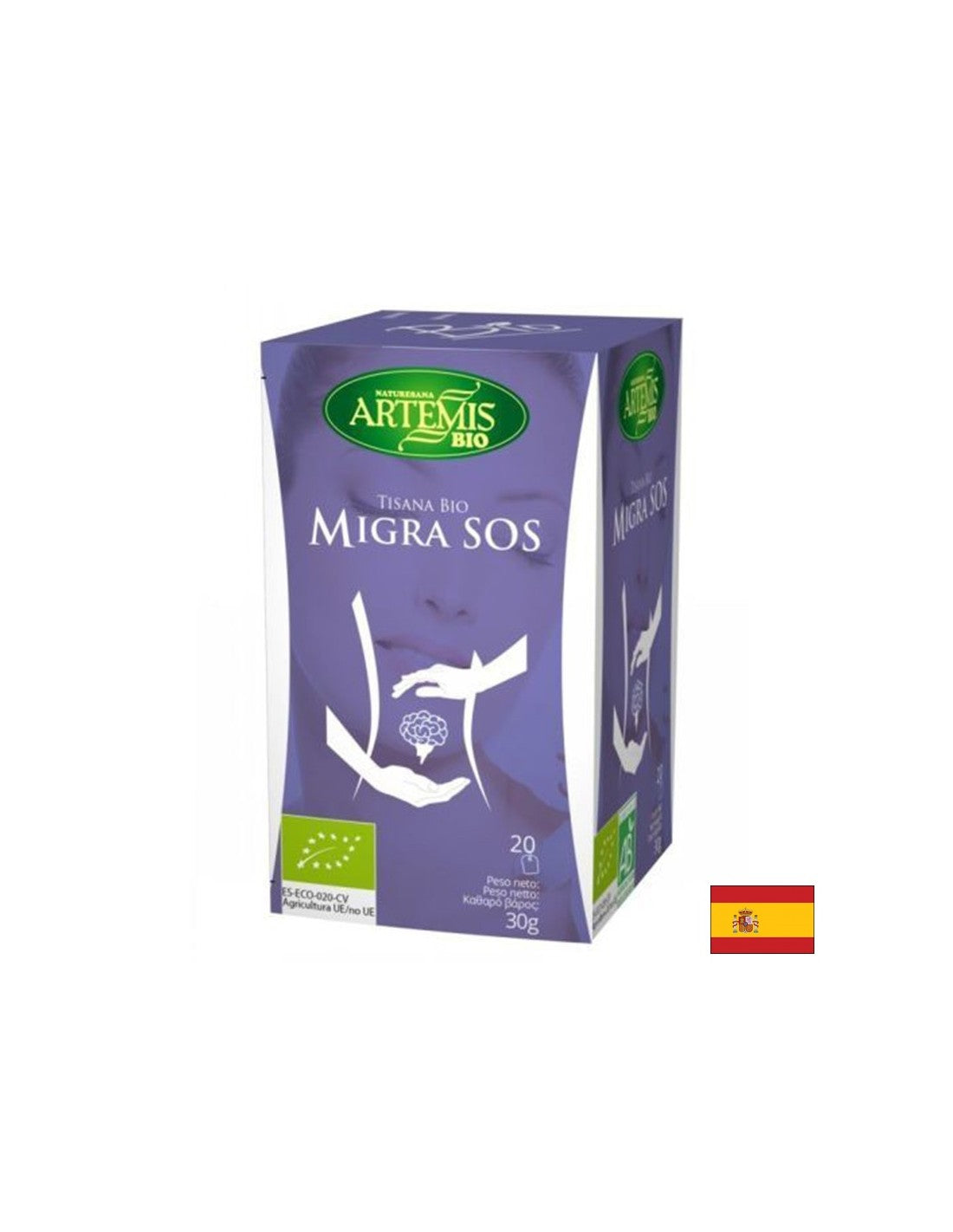 Migrenski čaj bio, 20 filtrirnih vrečk x 30 g
