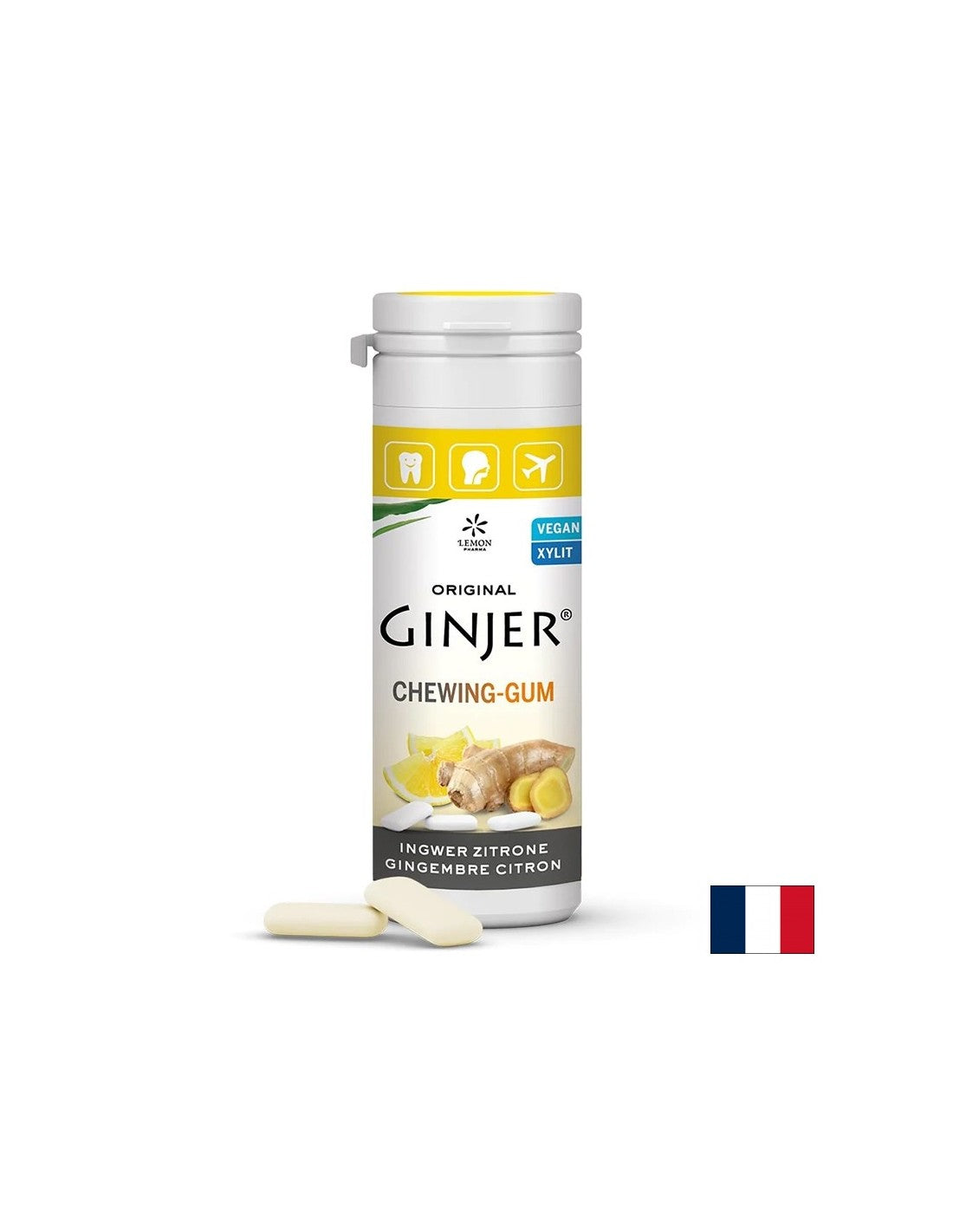 Ingverjev gumi z limono (20 kosov) <tc>Lemon Pharma</tc>