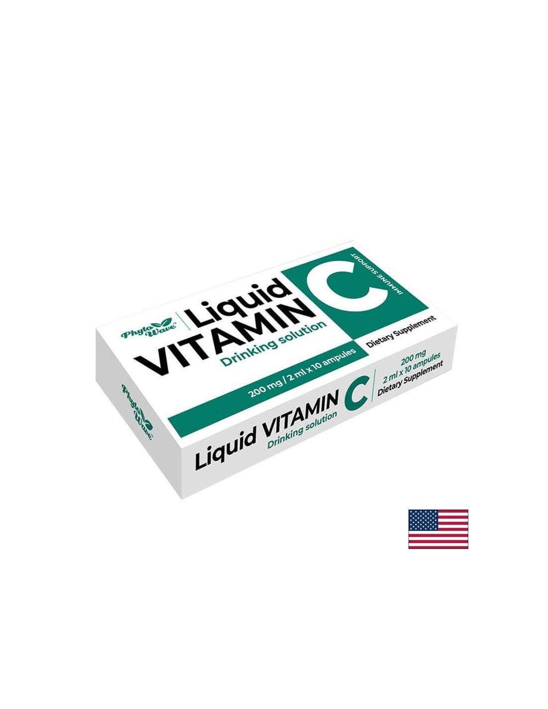 Vitamin C 200 mg - 2 ml, raztopina x 10 ampule / škatla