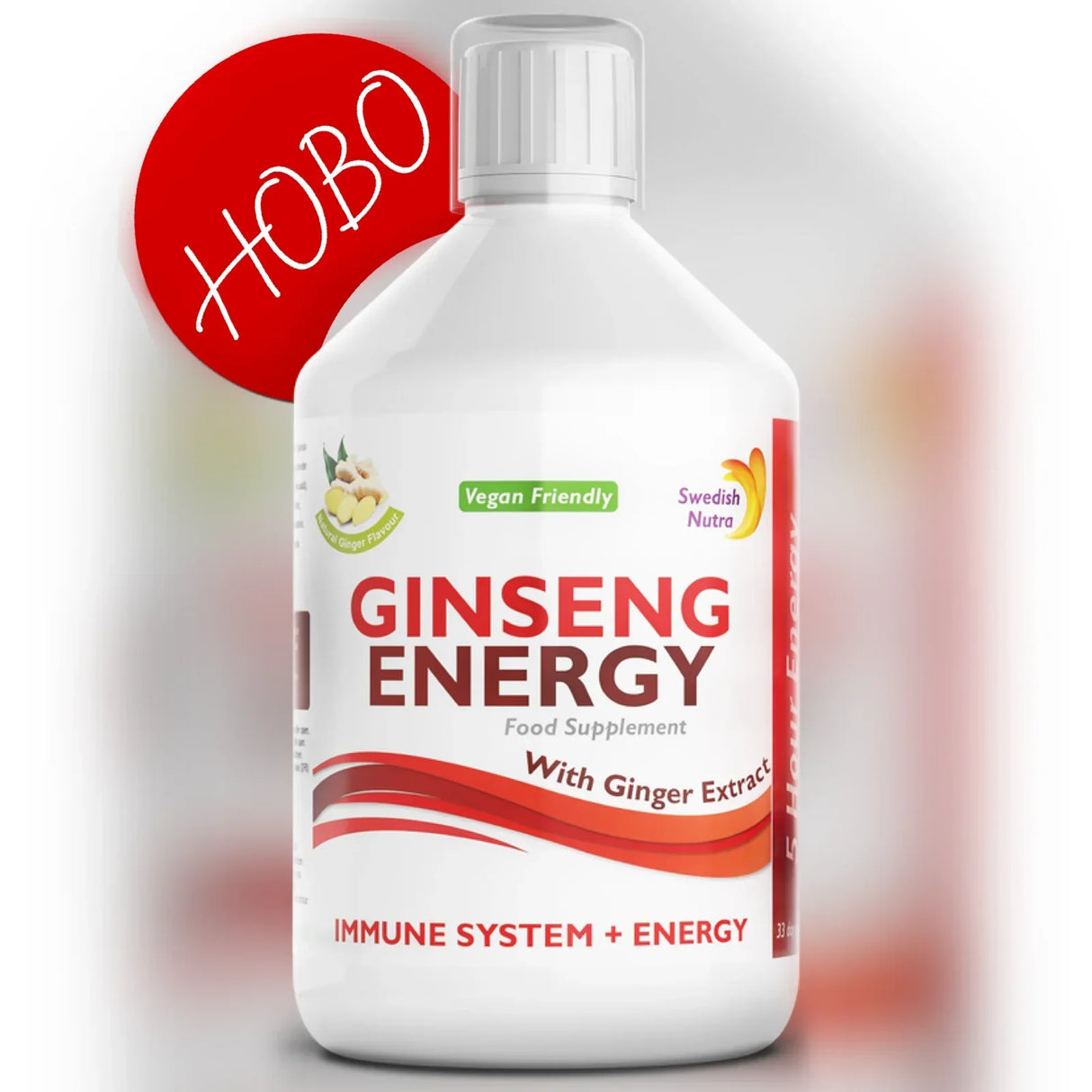 Ginseng 2000 mg - z ingverjevim ekstraktom - 500 ml