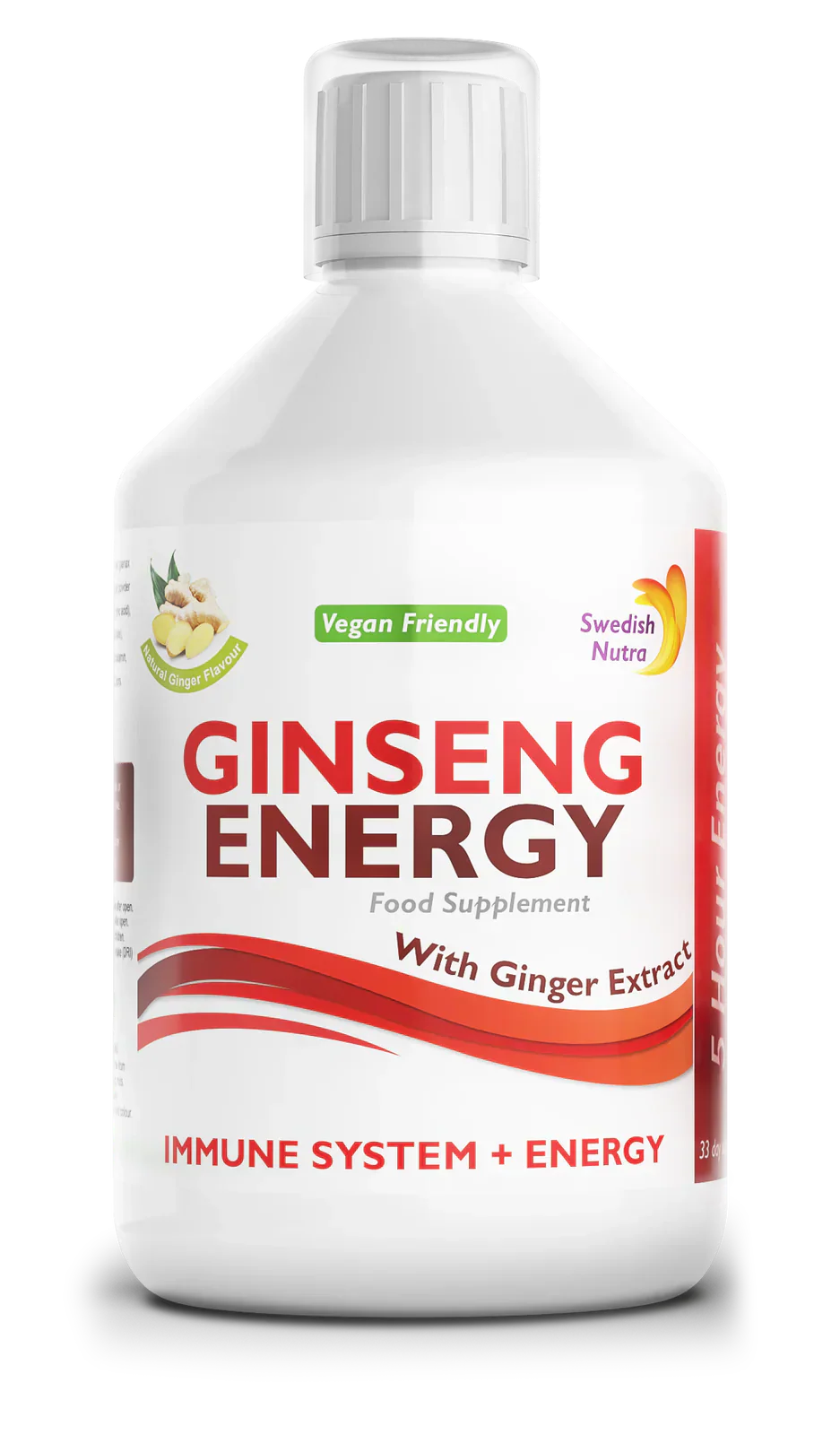 Ginseng 2000 mg - z ingverjevim ekstraktom - 500 ml