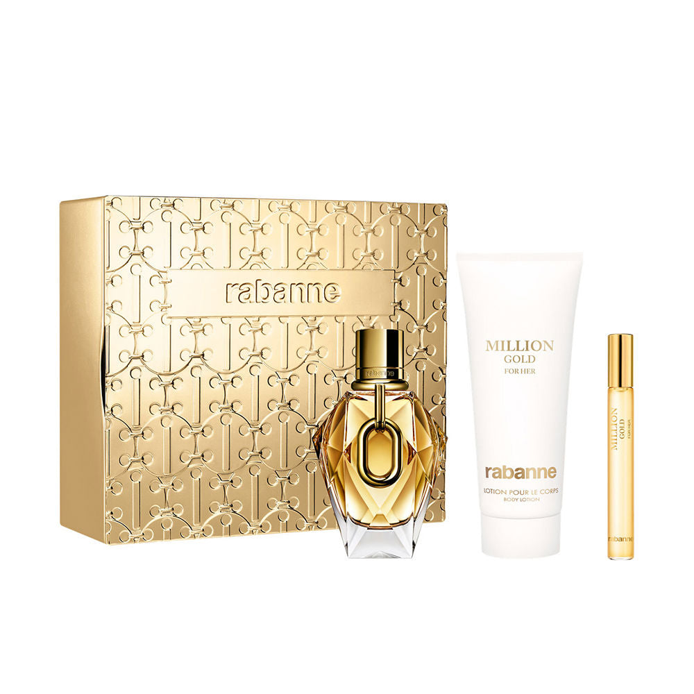 Nastavite milijon zlata za njen eau de parfum 90ml + losjon za telo 100ml + potovalno razpršilo 10ml