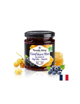 Jam iz organskega med, borovnice in grozdje, 220 g