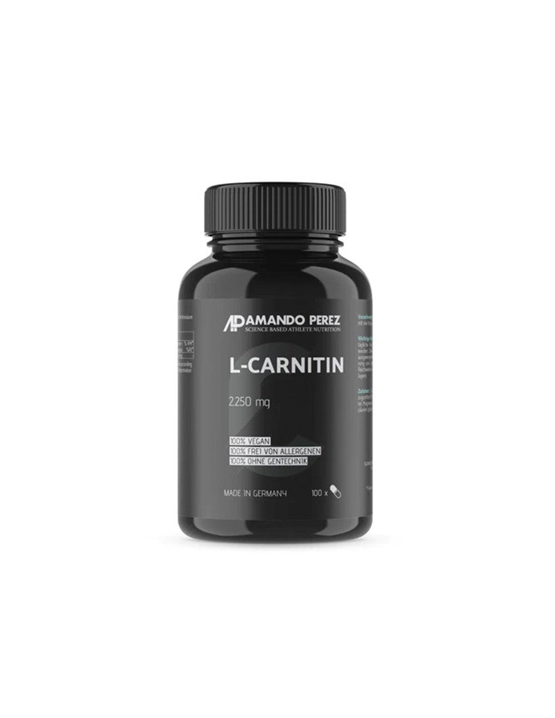 Izgorevanje in energija maščob - L -karnitin, 2250 mg x 100 Veganske kapsule