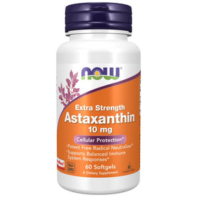 Astaxanthin 10 mg Extra Strength - 60 Softgels - Nutra Best Europe