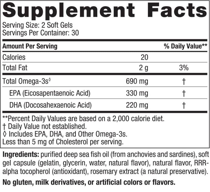 Omega -3 690 mg - 60 softgelov