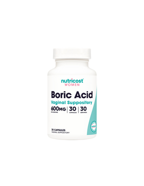 Vaginal infections - Boric acid, 600 mg x 30 vaginal capsules Nutricost - Nutra Best Europe