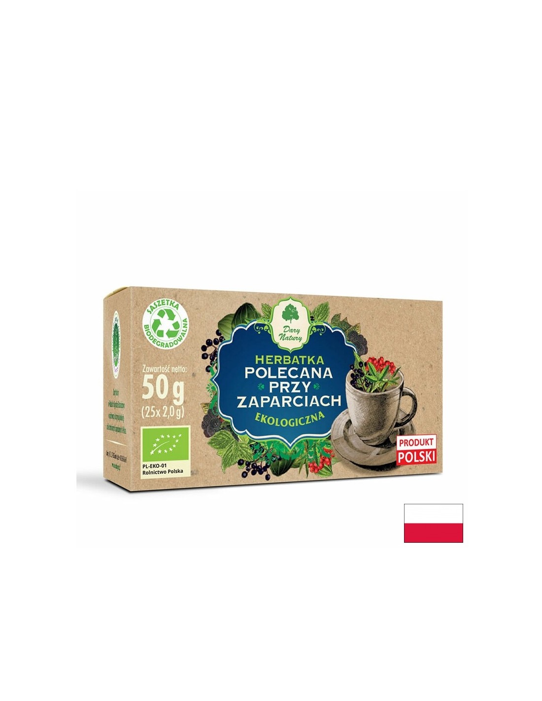 Čaj za zaprtje (zaprtje) Bio, 25 filtrirnih vrečk