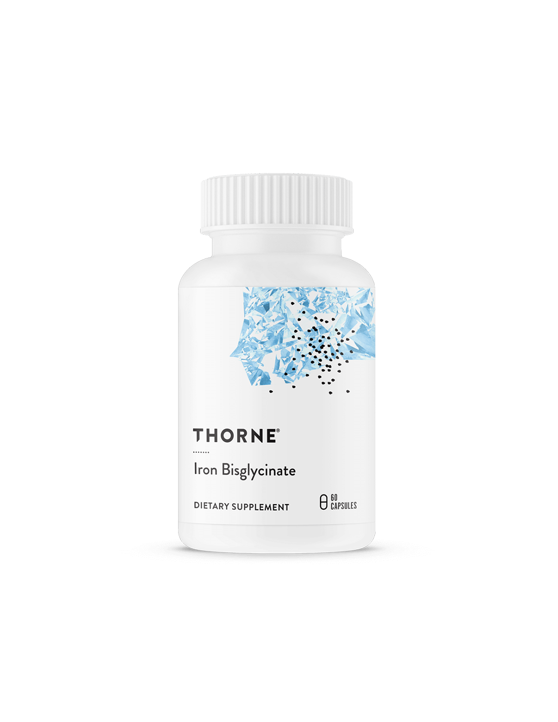 Anemija zaradi pomanjkanja železa - Železo (bisglicinat), 25 mg x 60 kapsul <tc>Thorne</tc>