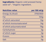 Eko konopljino semensko olje 250ml. /100% naravni, organski in organski/