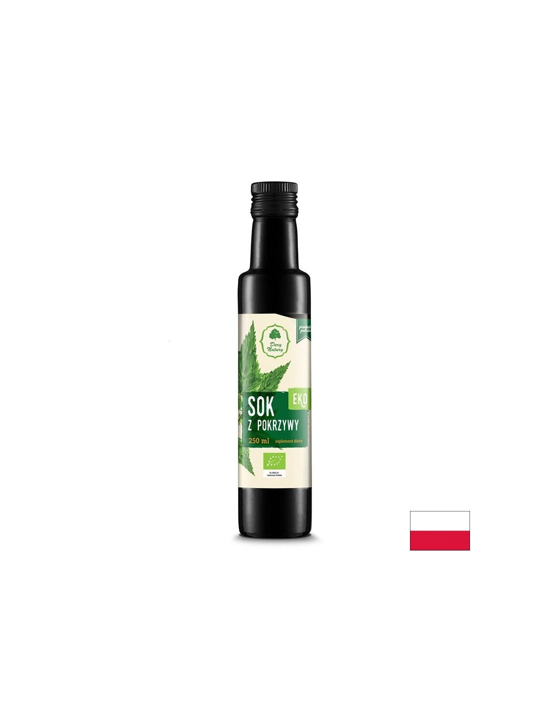 Organski sok koprive za dodajanje pijač in obrokov - z diuretičnim in anti -senamijskim učinkom, 250 ml, 33 odmerkov