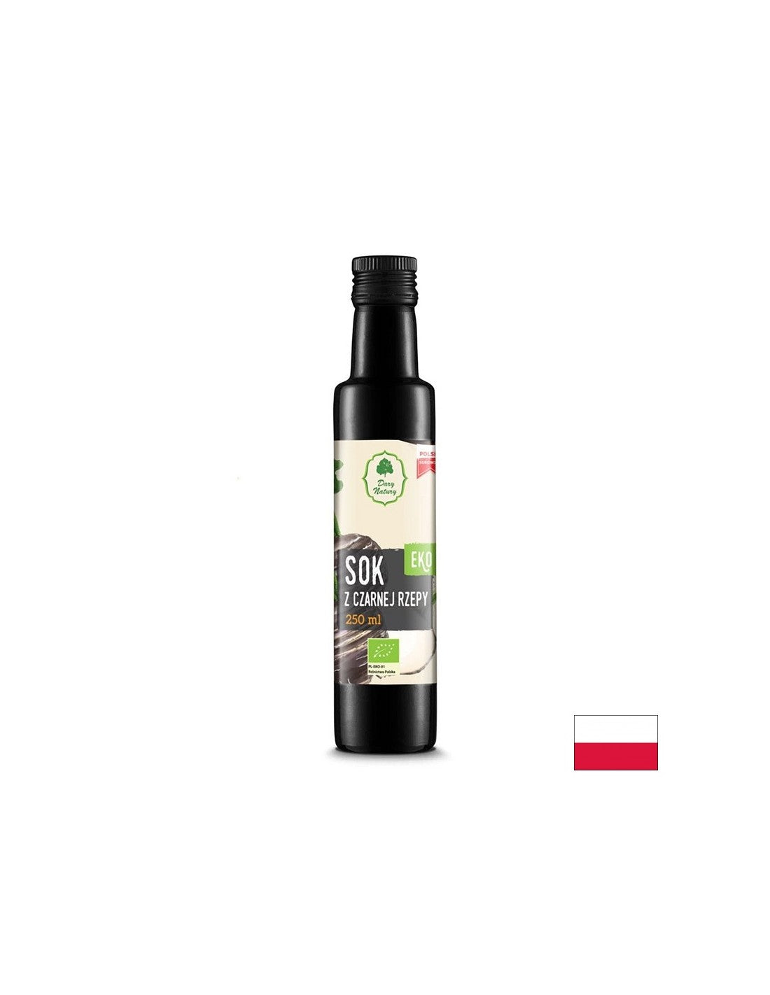 Organski črni redkček soka za dodajanje pijač in obrokov - zdravje jeter in prebavil, 250 ml, 5 odmerkov