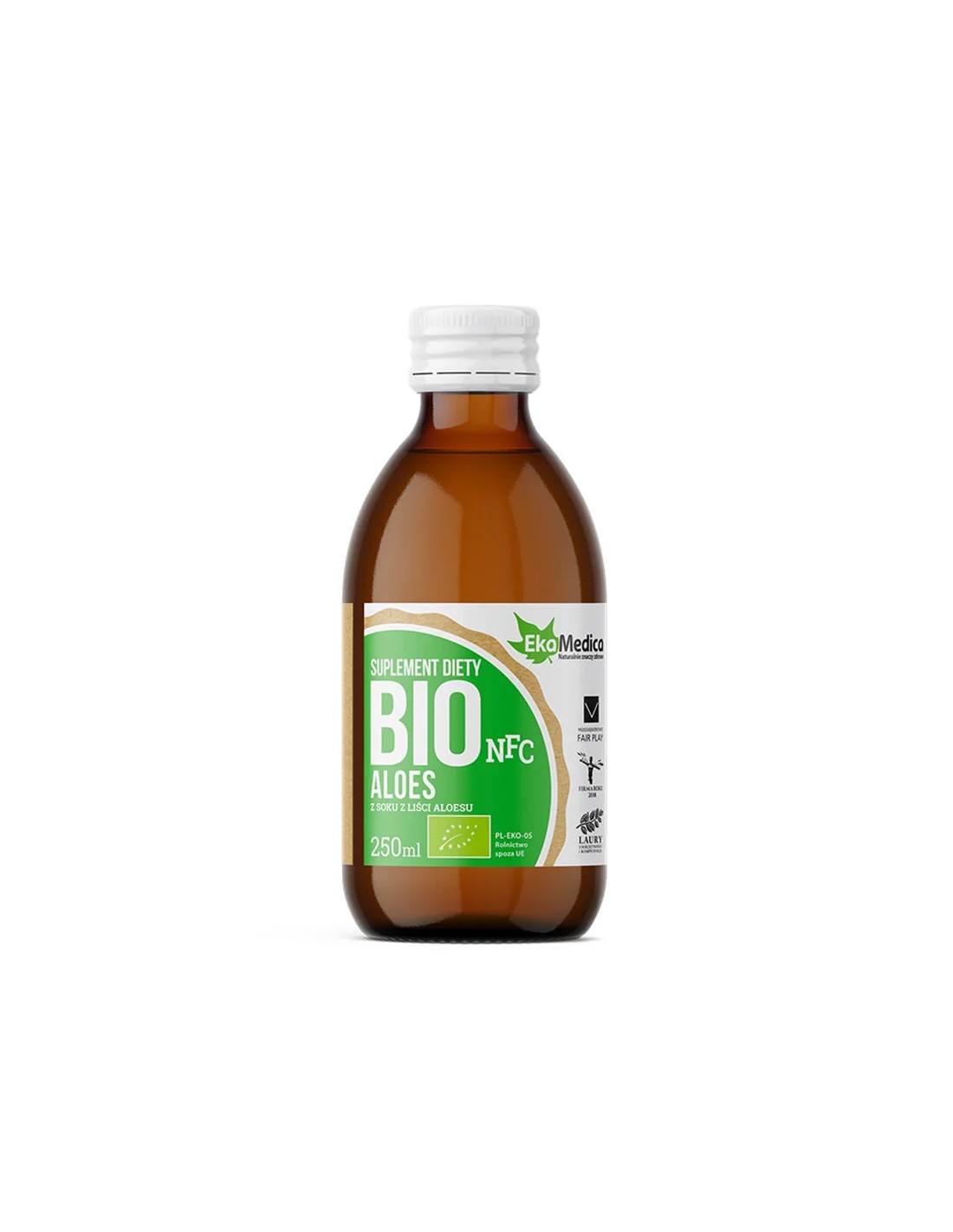 Organski listni sok aloe vere - dobra prebava in močna imunost, 250 ml, 5 odmerkov