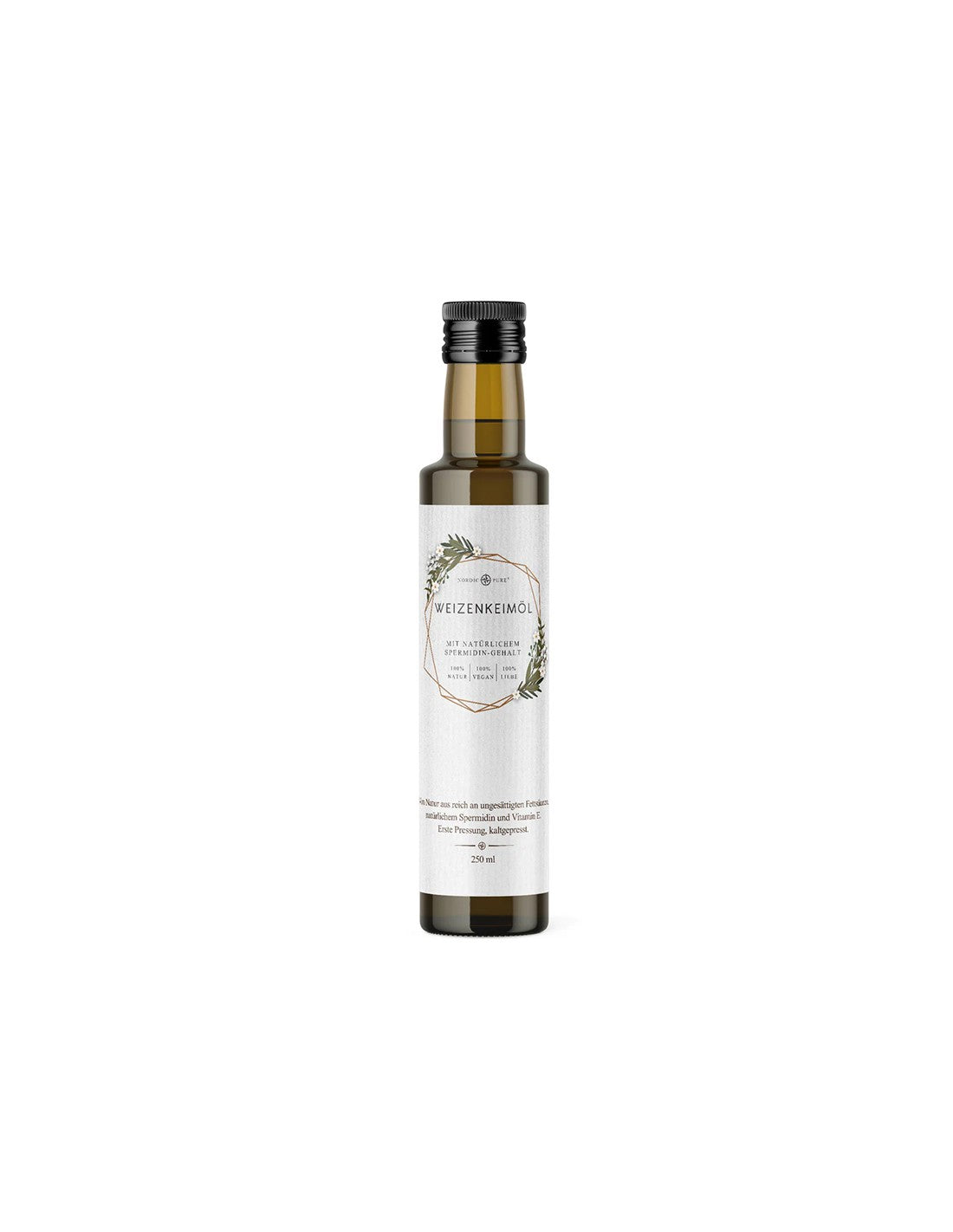 Olje pšenične zarodne olje, hladno stisnjeno, zagotavlja čisti vitamin E, 250 ml