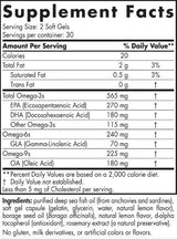 Popolna omega 565 mg - 120 softgelov