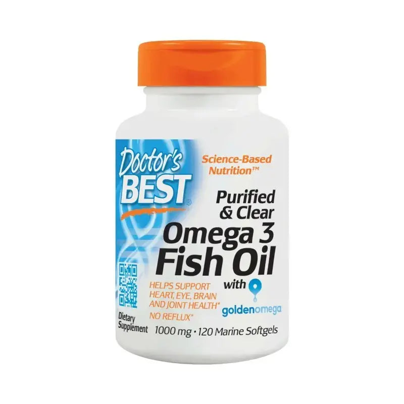 Najboljše omega 3 ribje olje 1000 mg / prečiščeno in prozorno - 120 gel kapsul