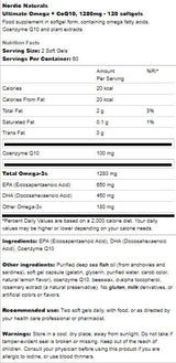 Ultimate omega 1280 mg + coq10 - 120 gel kapsul