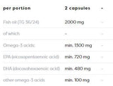 Omega -3 dodatnih 1300 mg - 60 softgelov