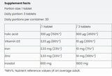 Inositol + folna kislina za ženske - 90 tablet