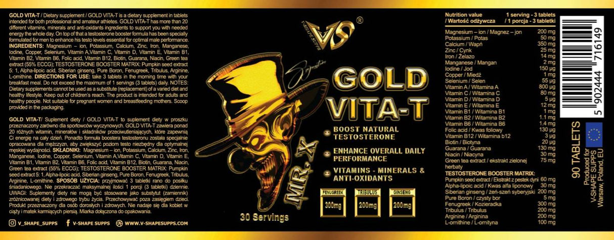G. X Gold Vita-T 90 tablete