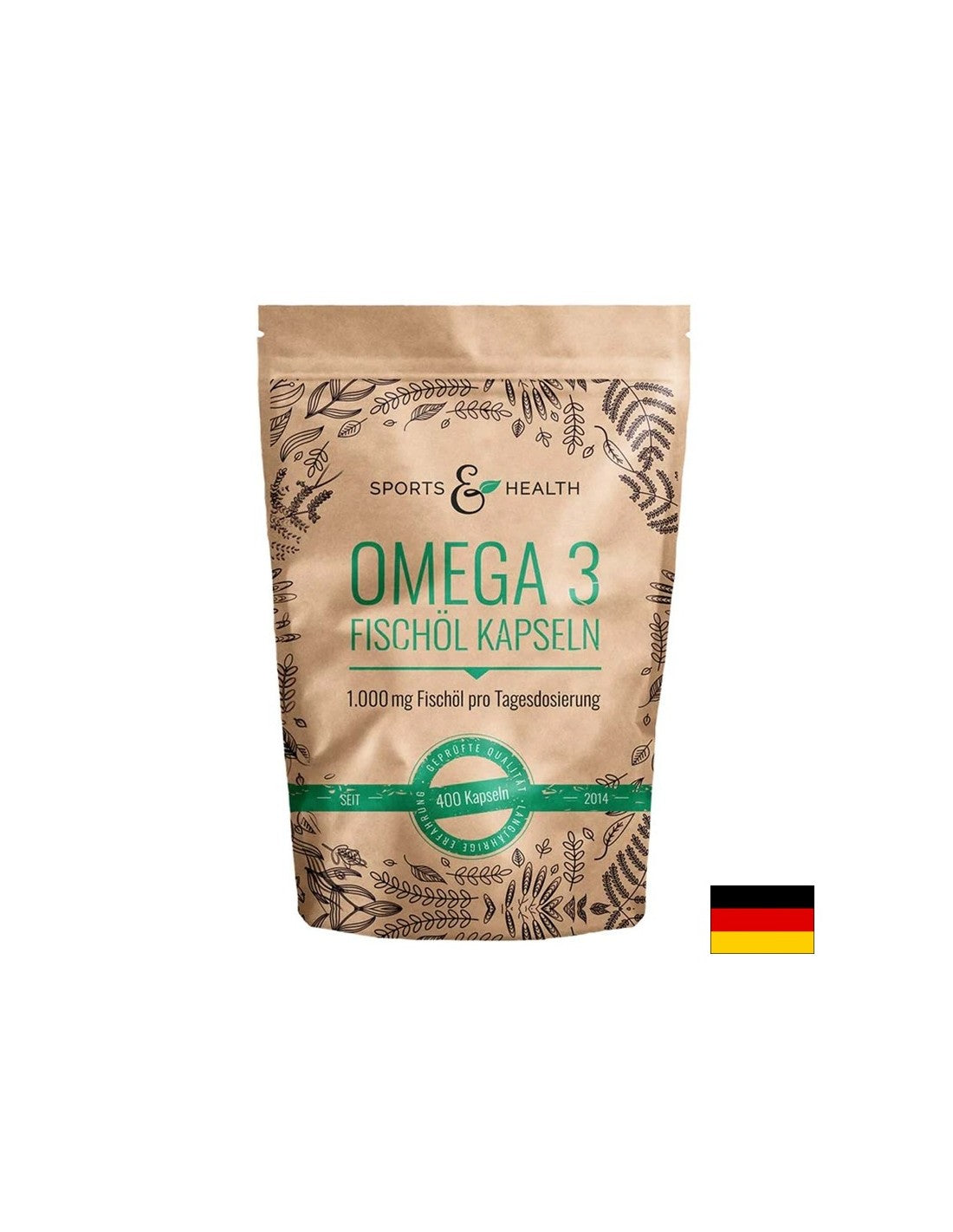 Kognitivna in srčna funkcija - omega -3, 350 mg (EPA 180 mg / dha 120 mg) x 400 kapsule softgela