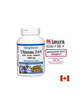 Za podporo imunosti, vida in možganskemu delovanju-Ultimate omega 3-6-9, 1200 mg x 90 kapsul softgela