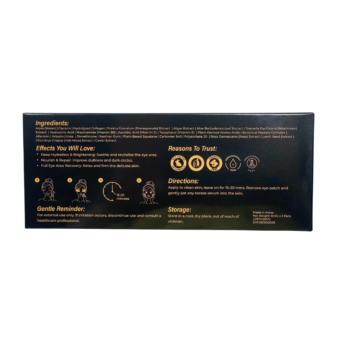 Kaviar polipeptid Essence Eye Patch - intenzivna nega kolagena in hidratacije (3 PCS)