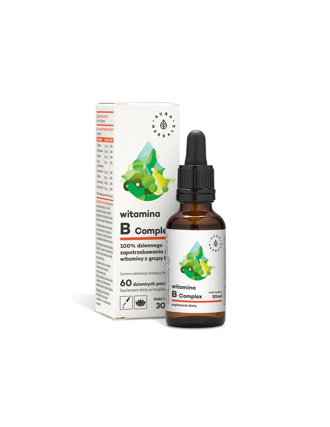 Živčni sistem - kompleks vitaminov B, 30 ml kapljic <tc>Aura Herbals</tc>