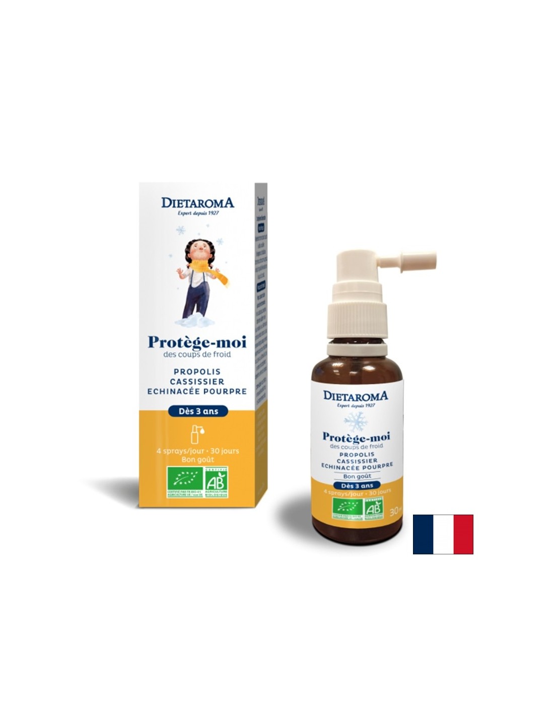 Imunski razpršilec za otroke (z Echinaceo, propolis in črnimi ribami), 30 ml oralnega razpršila