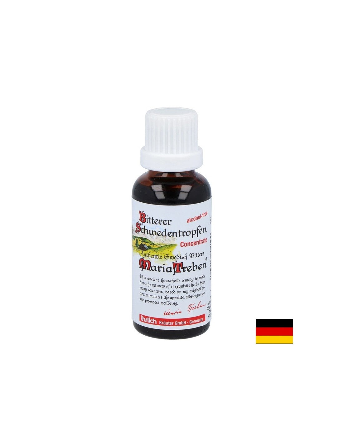 Švedska grenčica <tc>Maria Treben</tc>® - Zdravje za želodec, jetra in žolčnik, 30 ml koncentrat (kapljice)