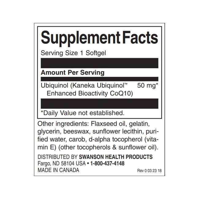 Ubiquinol 50 mg - 60 gel kapsul