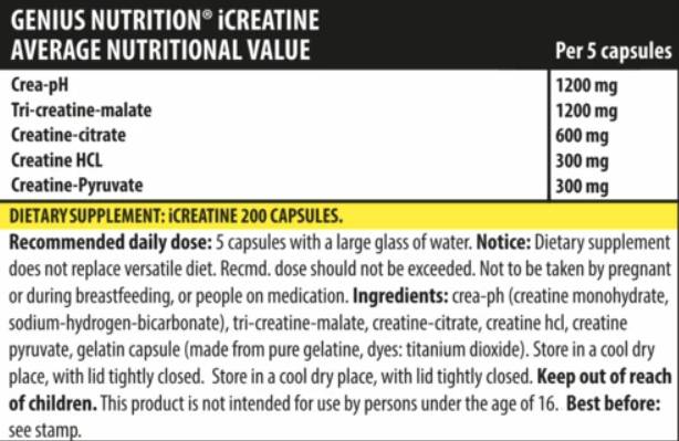 ICreatine - 200 kapsul