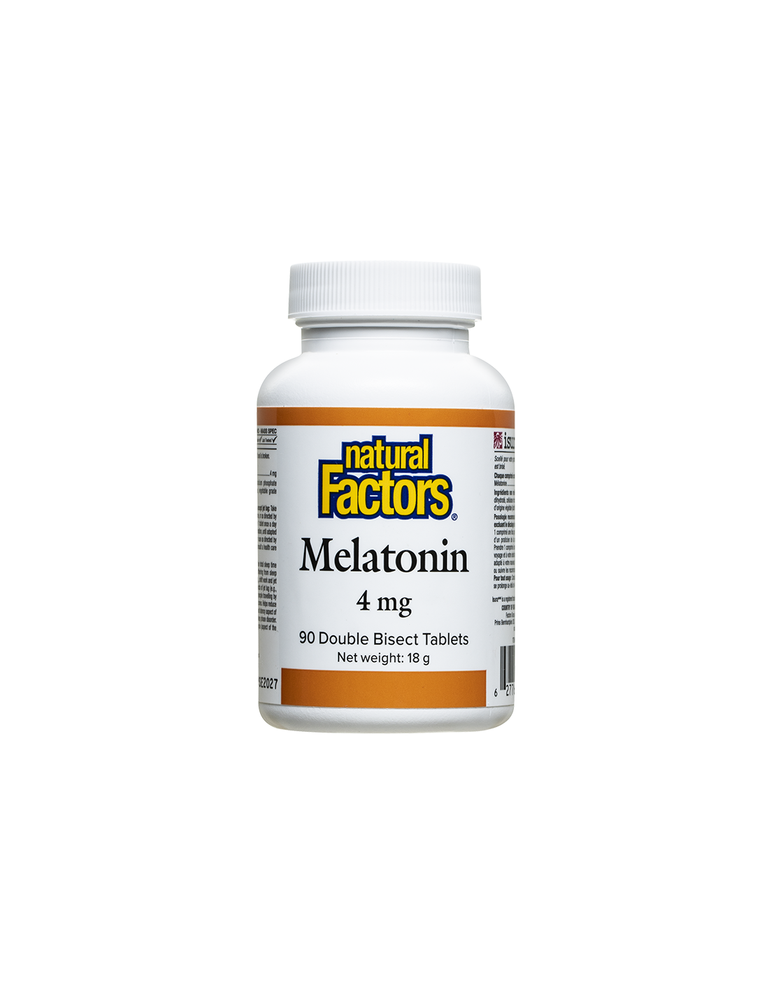 Nespečnost - melatonin, 4 mg x 90 tablet, z dvema oddelkoma