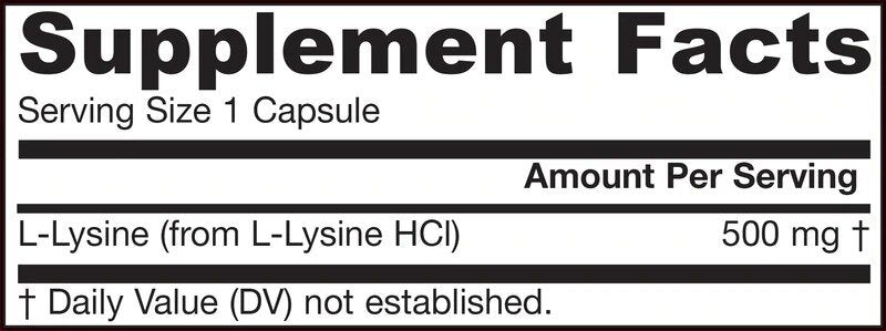 L -lizin 500 mg - 100 kapsul