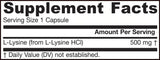 L -lizin 500 mg - 100 kapsul