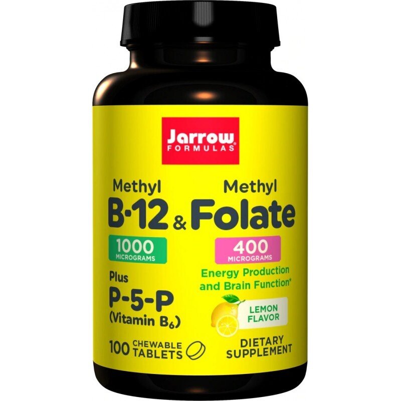 Metil B -12 1000 mcg in metil folata 400 mcg - 100 žvečilnih tablet