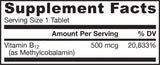 Metil B -12 500 mcg - 100 žvečilnih tablet