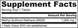 MSM 1000 mg - 120 tablet