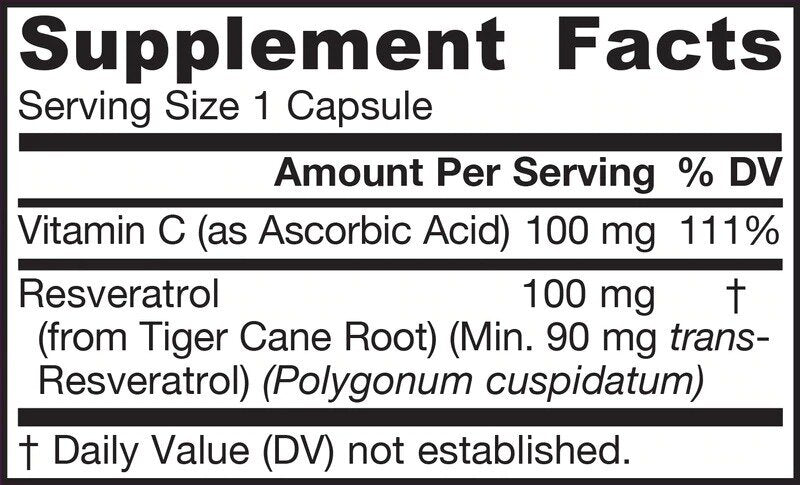 Resveratrol 100 mg - 60 kapsul