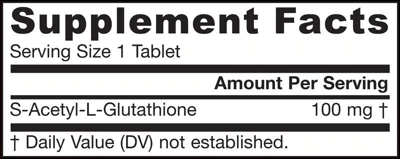 S-acetil l-glutation 100 mg-60 tablet