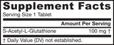 S-acetil l-glutation 100 mg-60 tablet