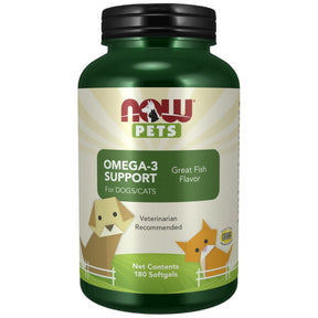 Omega-3 Support | For Dogs & Cats - 180 Gel capsules - Nutra Best Europe