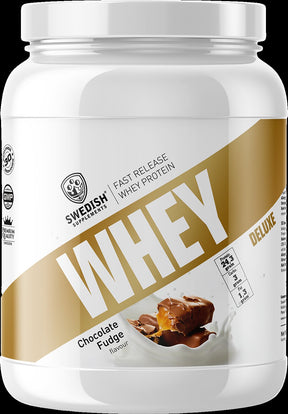 SWEDISH Supplements Whey Protein Deluxe [900 grams, 27 Doses] - Nutra Best Europe